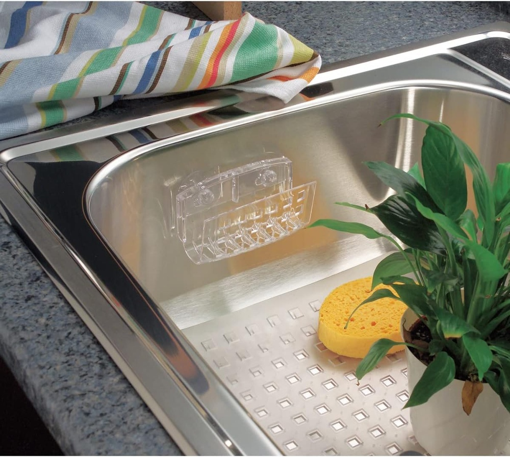 Hållare för Disksvamp, med sugproppar, SINKWORKS SPONGE HOLDER, Klar i gruppen Förvaring / Köksförvaring / Diskställ och diskbänk hos SmartaSaker.se (41199)