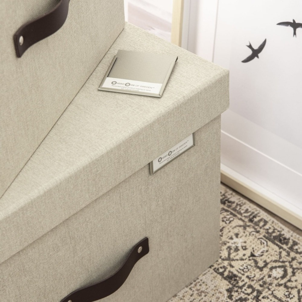 Hållare för etiketter, Metall, 4 st, BIGSO LARGE LABEL HOLDER, 7 x 7 cm, Soft gold i gruppen Förvaring / Magneter och självhäftande / Skyltar och etiketter hos SmartaSaker.se (41204)