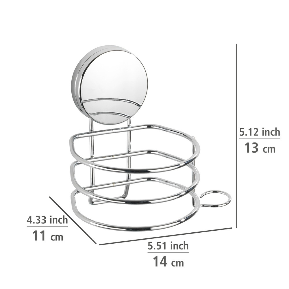 Hållare för hårtork, Självhäftande, OSIMO STATIC-LOC, Silver i gruppen Förvaring / Badrumsförvaring hos SmartaSaker.se (41211)