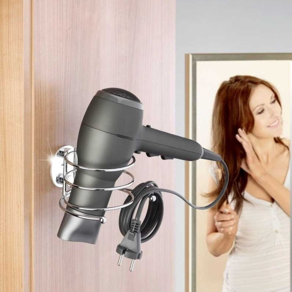 Hållare för hårtork, Självhäftande, TURBO-LOC, Silver i gruppen Förvaring / Badrumsförvaring hos SmartaSaker.se (41213)