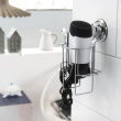 Hållare för hårtork, Sätts fast med Sugpropp, BESTLOCK, Silver Hållare för hårtork, Sätts fast med Sugpropp, BESTLOCK, Silver