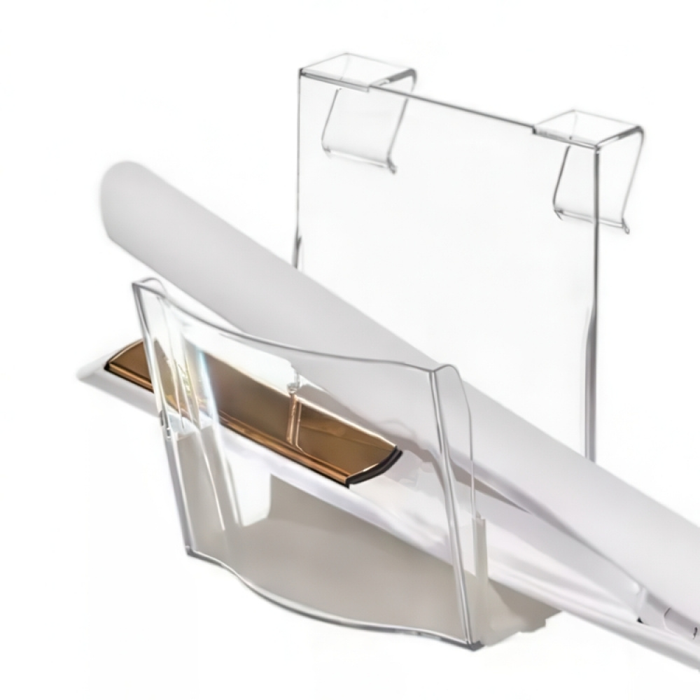 Hållare för hårtork, Över skåpdörr, THE HOME EDIT HANHING HAIR TOOL, Klar / Grå i gruppen Förvaring / Badrumsförvaring hos SmartaSaker.se (41215)