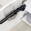 Hållare för hårtork, Över skåpdörr, THE HOME EDIT HANHING HAIR TOOL, Klar / Grå Hållare för hårtork, Över skåpdörr, THE HOME EDIT HANHING HAIR TOOL, Klar / Grå