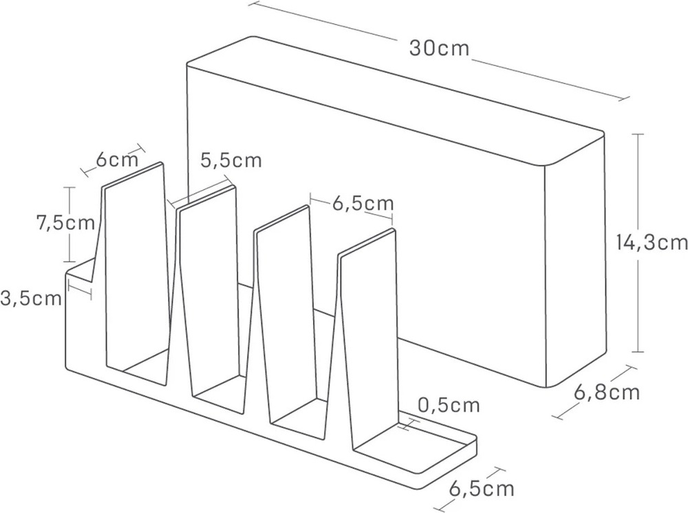 Hållare för köksredskap i metall, TOWER UTENSIL HOLDER, Yamazaki, Vit i gruppen Förvaring / Köksförvaring hos SmartaSaker.se (41218)