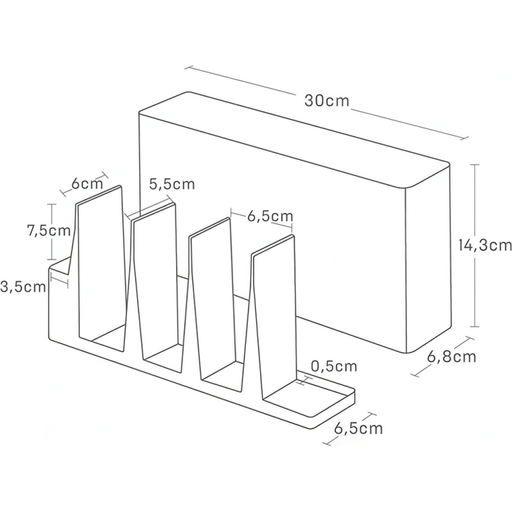 Hållare för köksredskap i metall, TOWER UTENSIL HOLDER, Yamazaki, Vit i gruppen Förvaring / Köksförvaring hos SmartaSaker.se (41218)