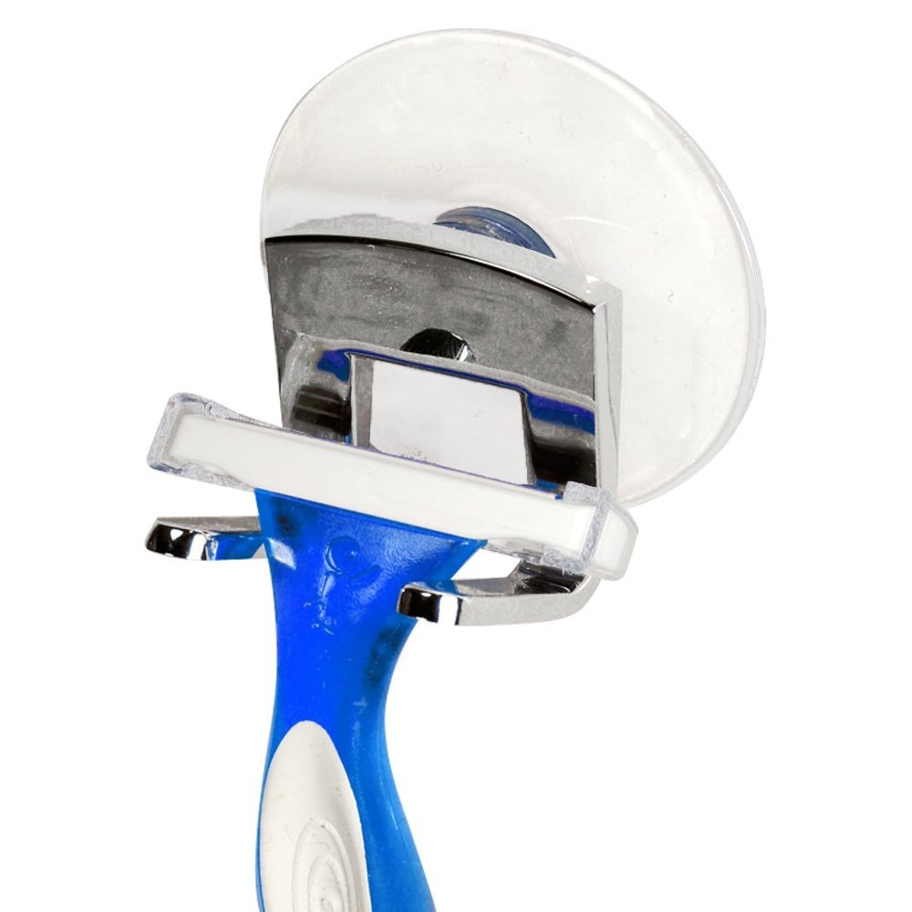 Hållare för rakhyvel med sugpropp, ID RAZOR HOLDER, Krom i gruppen Förvaring / Badrumsförvaring hos SmartaSaker.se (41222)