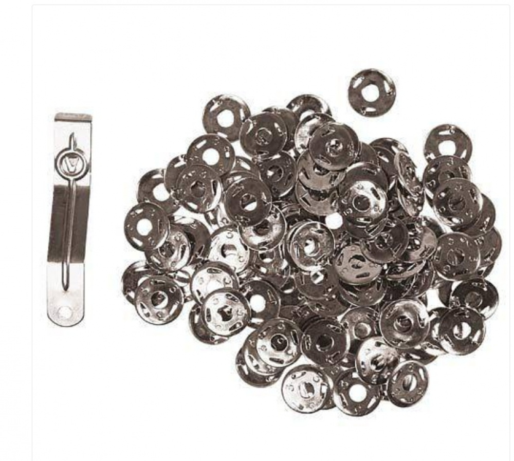 Häftstift, treuddade, 100 st, DREIZACK, Ã˜ 12 mm, Silver i gruppen Förvaring / Kontorsmaterial hos SmartaSaker.se (41247)