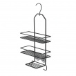 Hängande duschhylla i metall, HABO LAELIA, 25 x 10 x H 43,5 cm, Svart Hängande duschhylla i metall, HABO LAELIA, 25 x 10 x H 43,5 cm, Svart