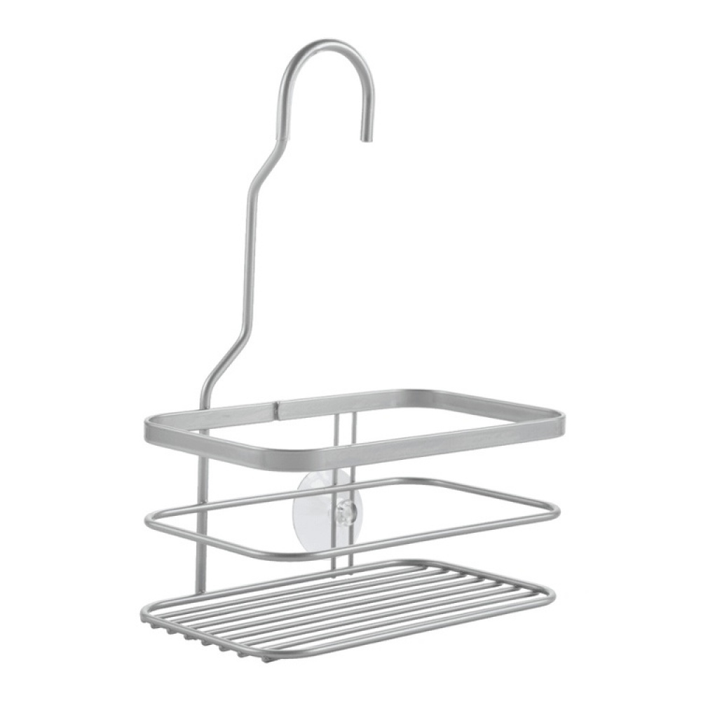 Hängande duschkorg i metall, ORIGIN, 20 x 12 x H 29 cm, Silver i gruppen Förvaring / Badrumsförvaring hos SmartaSaker.se (41257)