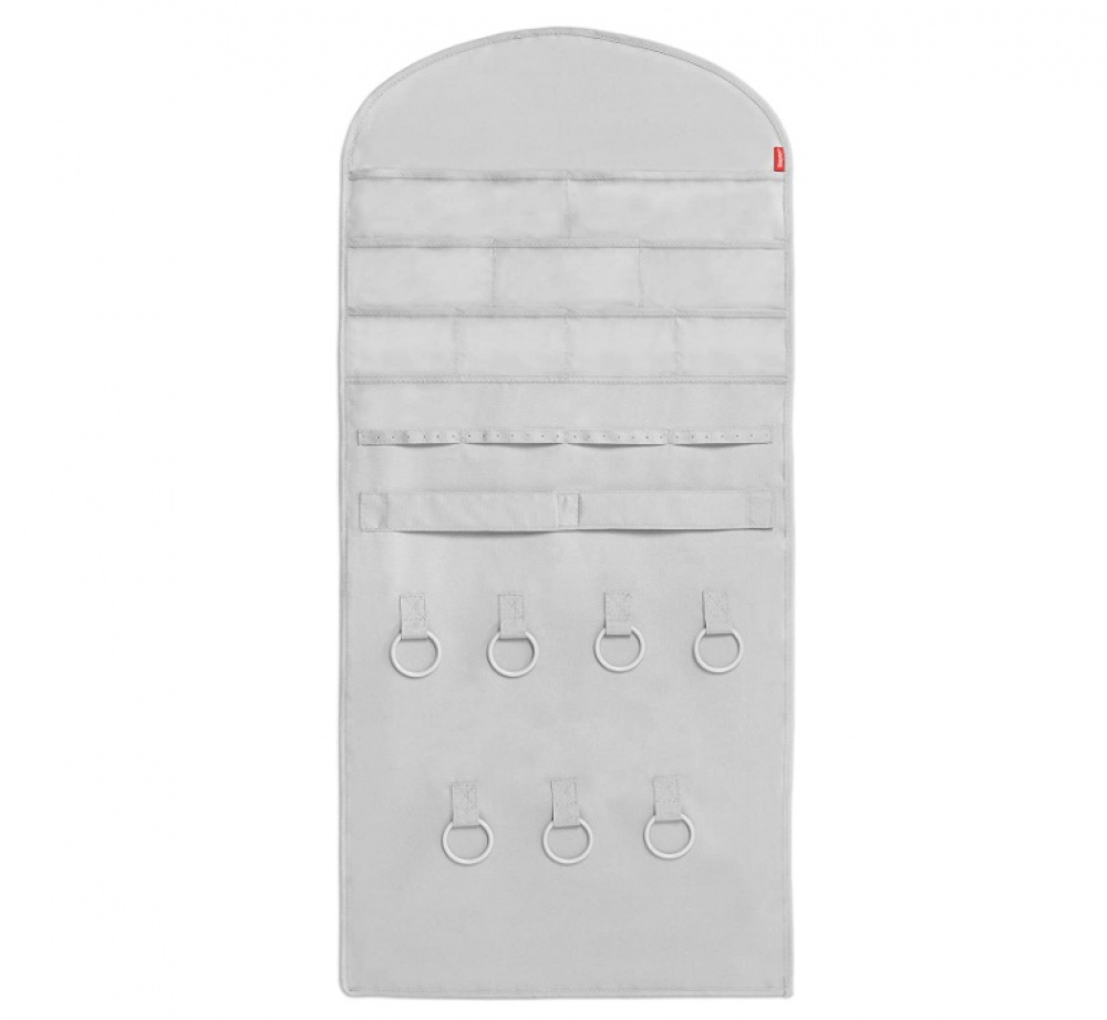 Hängande förvaring för smycken, PREMIUM ACCESSORY HANGER, 45 x H 90 cm, Ljusgrå i gruppen Förvaring / Sovrumsförvaring / Smyckesförvaring hos SmartaSaker.se (41259)