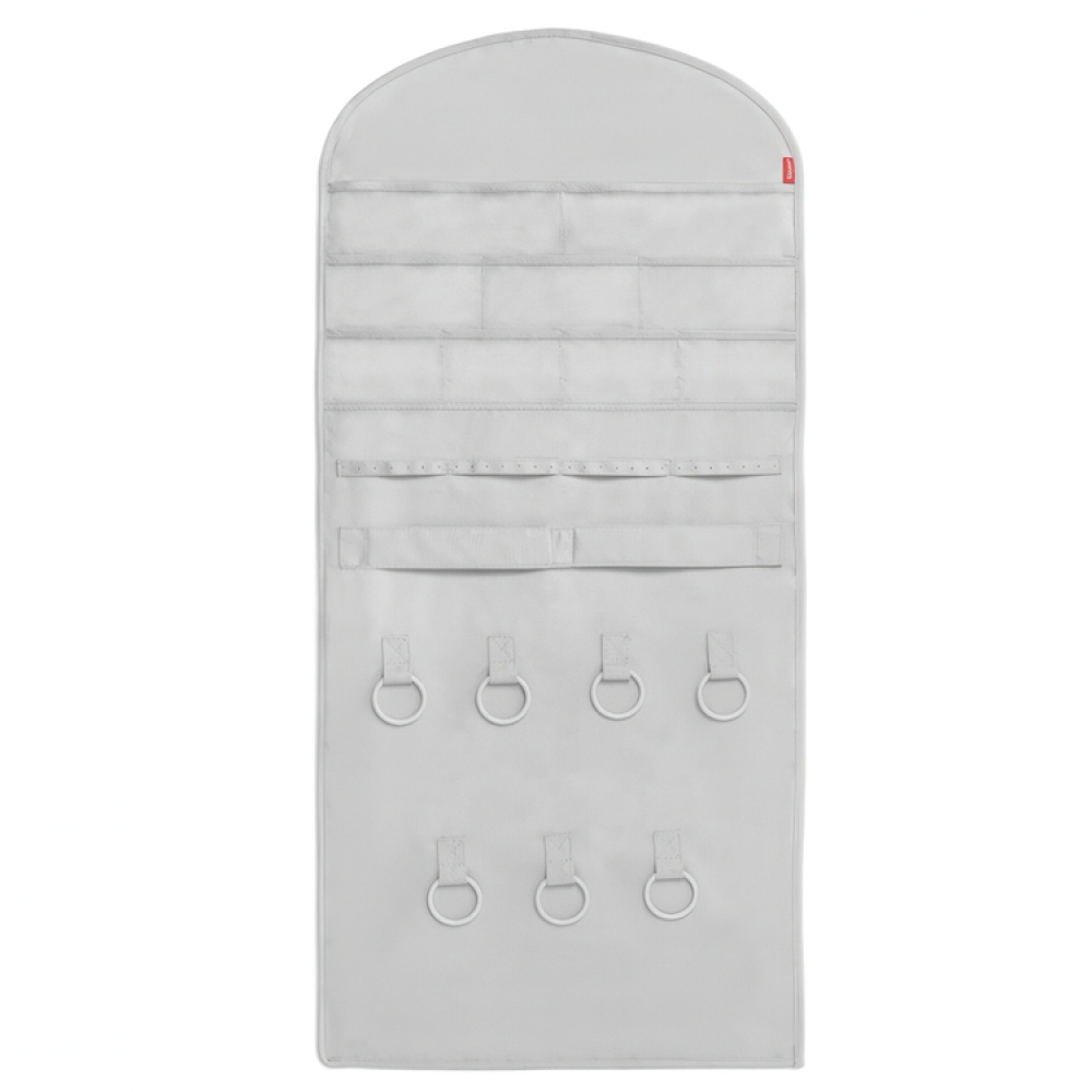 Hängande förvaring för smycken, PREMIUM ACCESSORY HANGER, 45 x H 90 cm, Ljusgrå i gruppen Förvaring / Sovrumsförvaring / Smyckesförvaring hos SmartaSaker.se (41259)