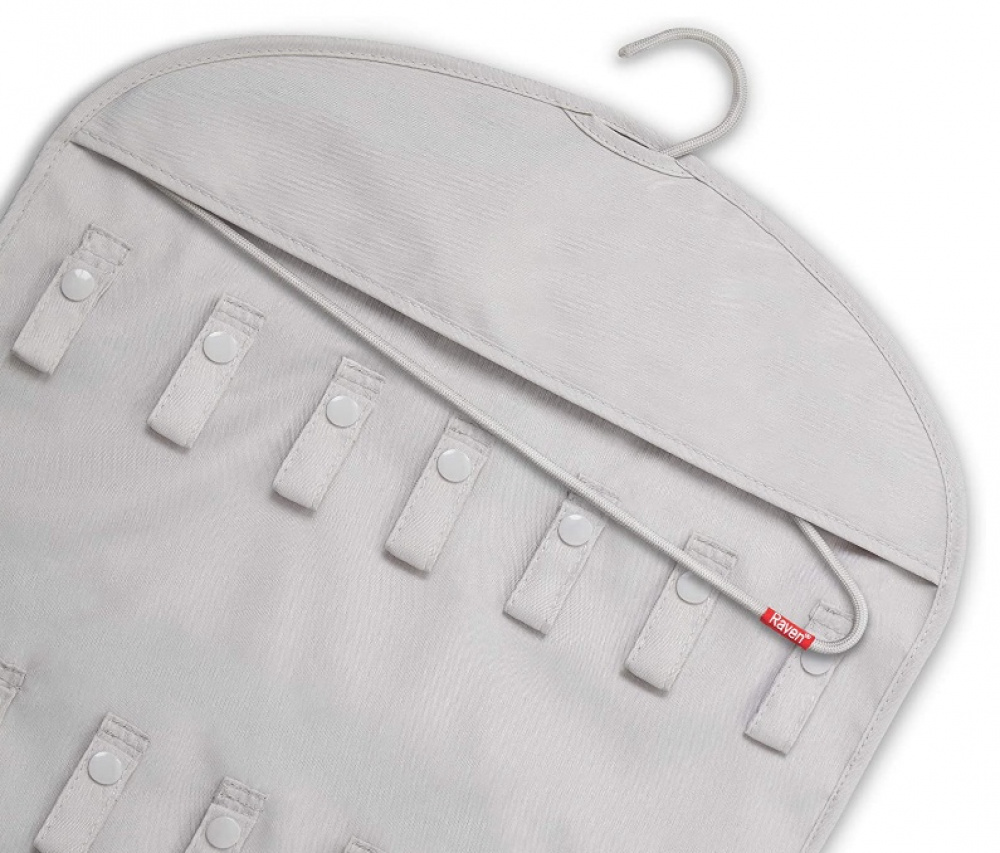 Hängande förvaring för smycken, PREMIUM ACCESSORY HANGER, 45 x H 90 cm, Ljusgrå i gruppen Förvaring / Sovrumsförvaring / Smyckesförvaring hos SmartaSaker.se (41259)