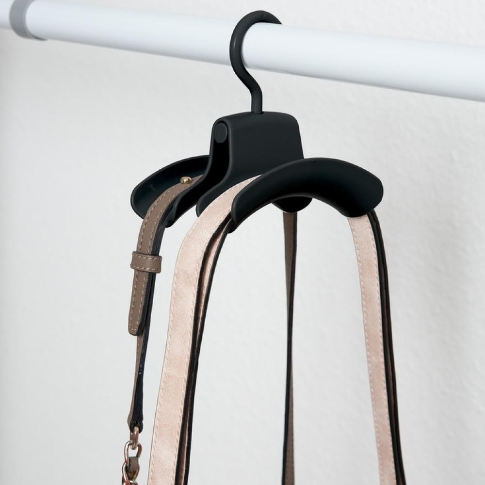 Hängande förvaring för väskor med galge, 3 st, HANDTASCHENHALTER, Svart i gruppen Förvaring / Garderobsförvaring / Väskförvaring hos SmartaSaker.se (41260)