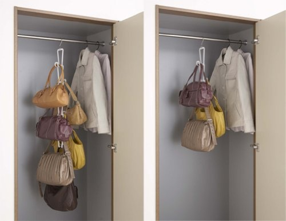 Hängande förvaring för väskor, JOINT BAG HANGER CHAIN, Yamazaki, Vit i gruppen Förvaring / Garderobsförvaring / Väskförvaring hos SmartaSaker.se (41264)