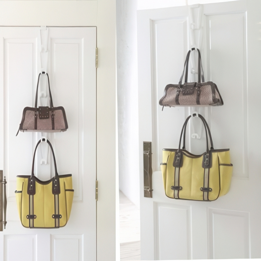 Hängande förvaring för väskor, JOINT BAG HANGER CHAIN, Yamazaki, Vit i gruppen Förvaring / Garderobsförvaring / Väskförvaring hos SmartaSaker.se (41264)