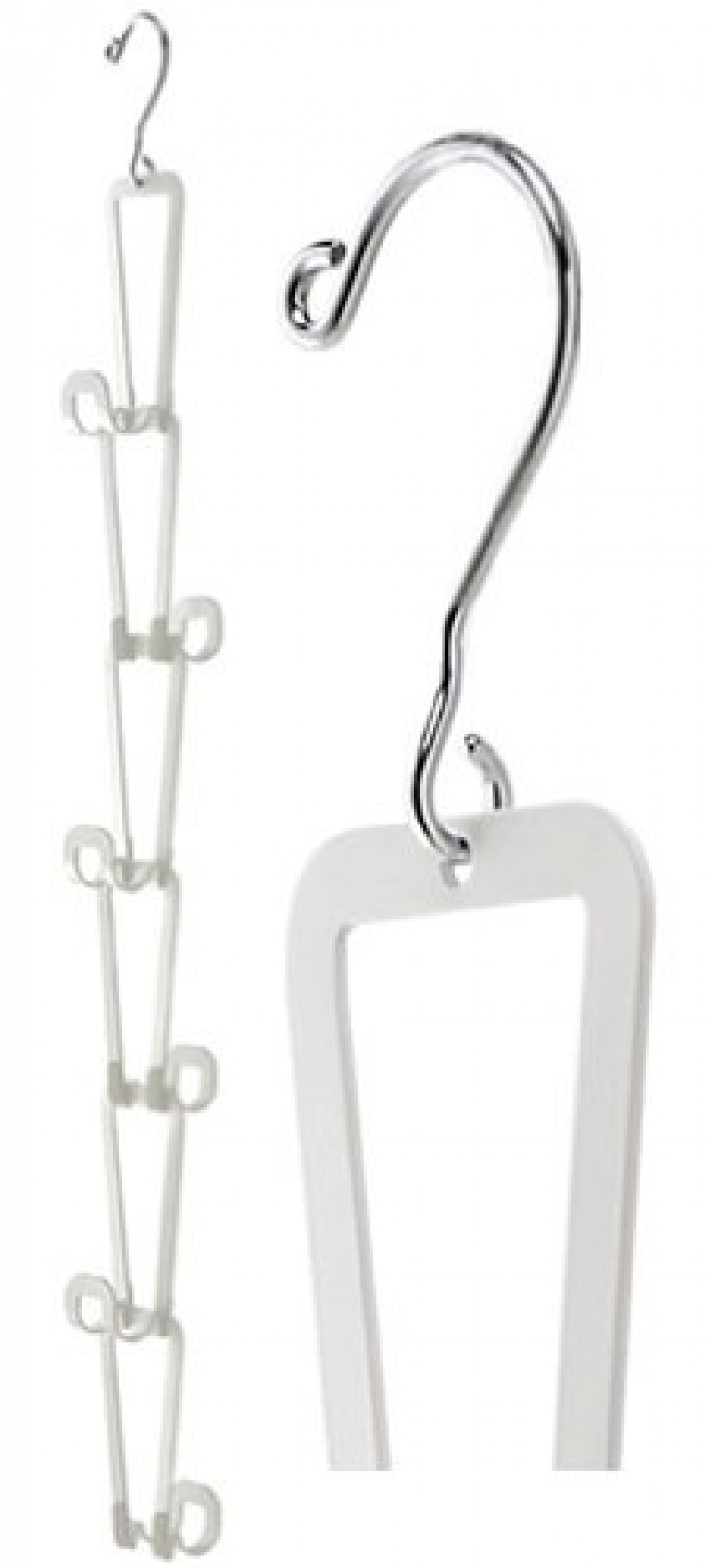 Hängande förvaring för väskor, JOINT BAG HANGER CHAIN, Yamazaki, Vit i gruppen Förvaring / Garderobsförvaring / Väskförvaring hos SmartaSaker.se (41264)