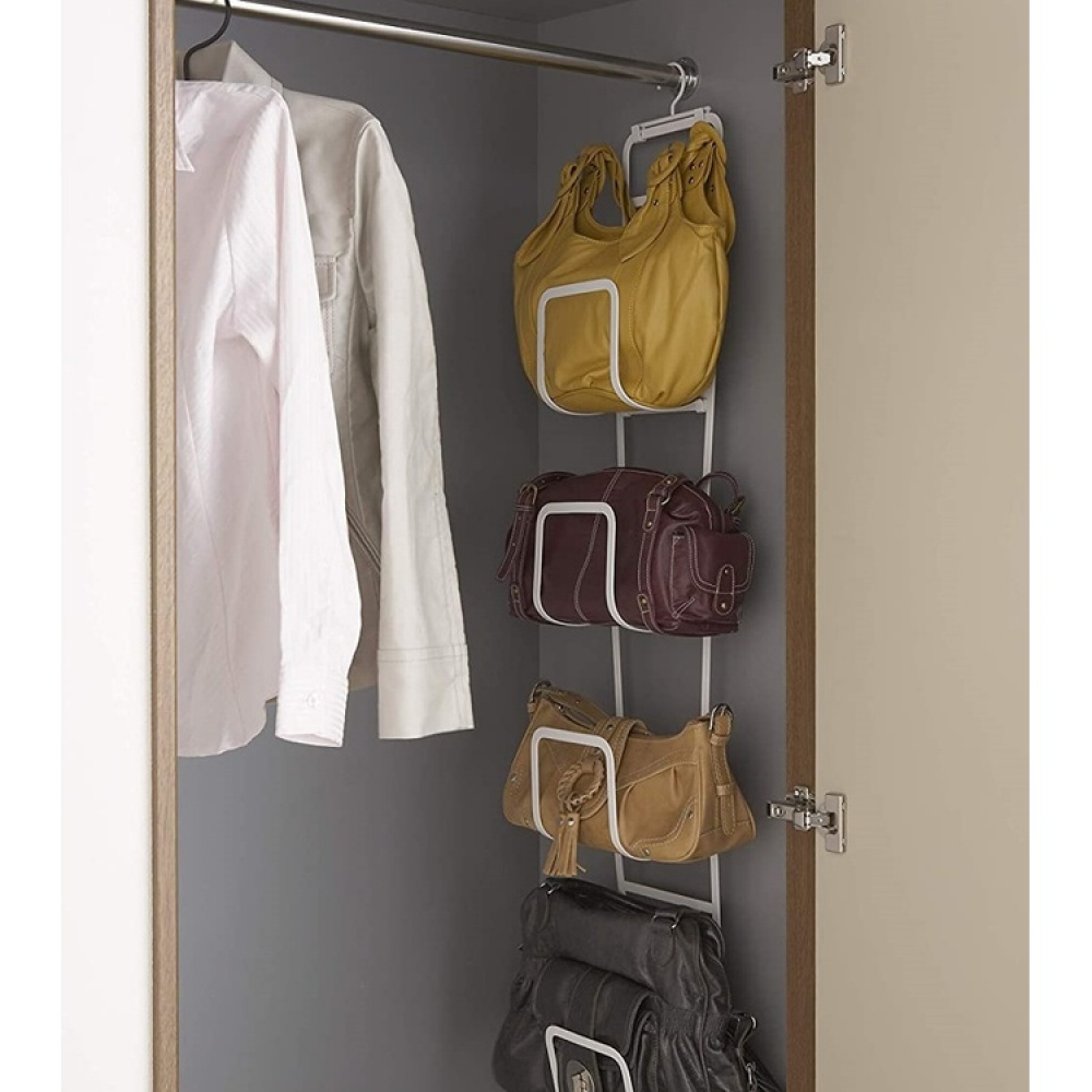 Hängande förvaring för väskor, JOINT LARGE BAG HANGER CHAIN, Yamazaki, Vit i gruppen Förvaring / Garderobsförvaring / Väskförvaring hos SmartaSaker.se (41266)