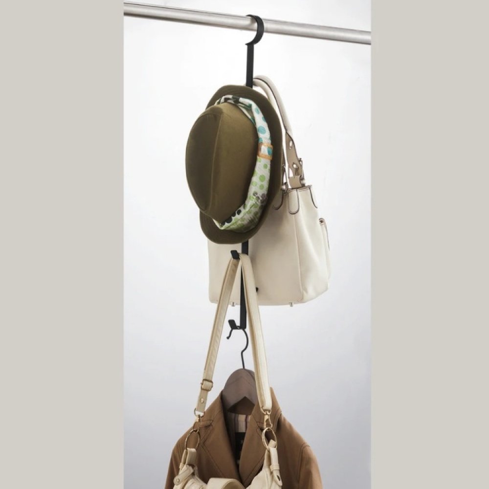 Hängande förvaring för väskor, SMART CLOSET HANGER, Yamazaki i gruppen Förvaring / Garderobsförvaring / Skoförvaring hos SmartaSaker.se (41268)