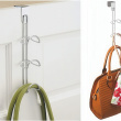 Hängande förvaring för väskor, Över dörr, CLASSICO HANDBAG HOLDER, 5 x H 27 cm, Silver Hängande förvaring för väskor, Över dörr, CLASSICO HANDBAG HOLDER, 5 x H 27 cm, Silver
