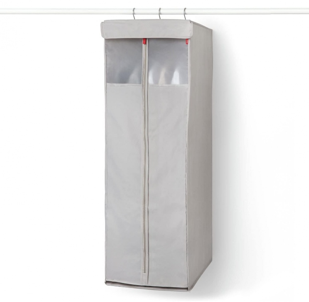 Hängande garderob, med klädstång, PREMIUM HANGING WARDROBE, 50 x 40 x H 125 cm, Ljusgrå i gruppen Förvaring / Garderobsförvaring hos SmartaSaker.se (41278)
