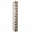 Hängande garderob. Smal, 10 hyllor, ORGA SHOE ORGANISER, 15 x 30 x H 120 cm, Beige-grå Hängande garderob. Smal, 10 hyllor, ORGA SHOE ORGANISER, 15 x 30 x H 120 cm, Beige-grå