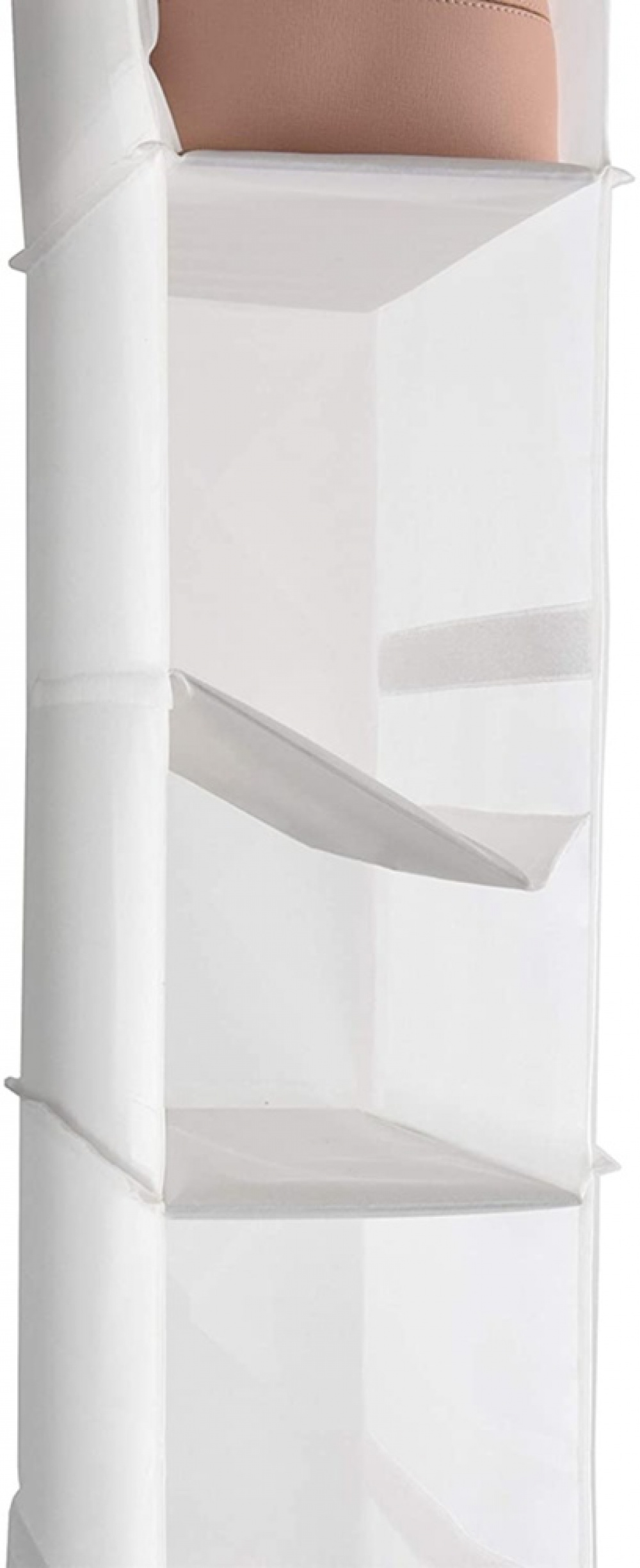Hängande garderob. Smal, 3 till 6 hyllor, PORTATUTTO, 16 x 33 x H 103 cm, Vit i gruppen Förvaring / Sovrumsförvaring / Klädställningar hos SmartaSaker.se (41280)