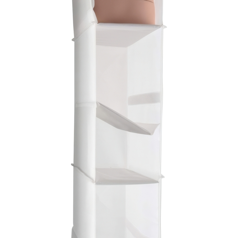 Hängande garderob. Smal, 3 till 6 hyllor, PORTATUTTO, 16 x 33 x H 103 cm, Vit i gruppen Förvaring / Sovrumsförvaring / Klädställningar hos SmartaSaker.se (41280)