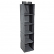 Hängande Hyllor, 5 fack, BIGSO HANGING CLOSET, 30 x 30 x H 133,5 cm, Grå Hängande Hyllor, 5 fack, BIGSO HANGING CLOSET, 30 x 30 x H 133,5 cm, Grå