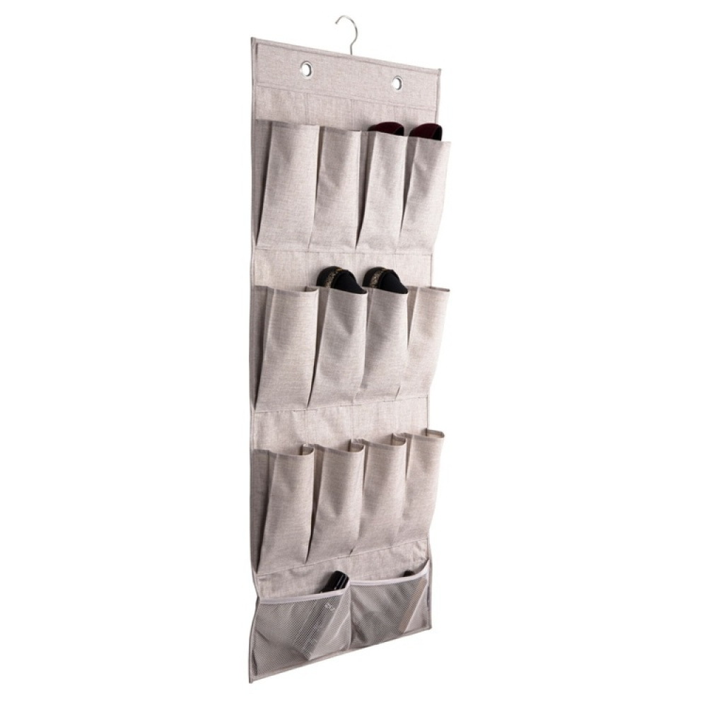 Hängande Skoförvaring, 14 fack, BIGSO POCKET ORGANIZER, 52 x H 124 cm i gruppen Förvaring / Garderobsförvaring / Skoförvaring hos SmartaSaker.se (41286)