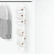 Hängande Skoförvaring, 16 fack, MILKY WHITE, 33 x H 131 cm, Transparent Hängande Skoförvaring, 16 fack, MILKY WHITE, 33 x H 131 cm, Transparent