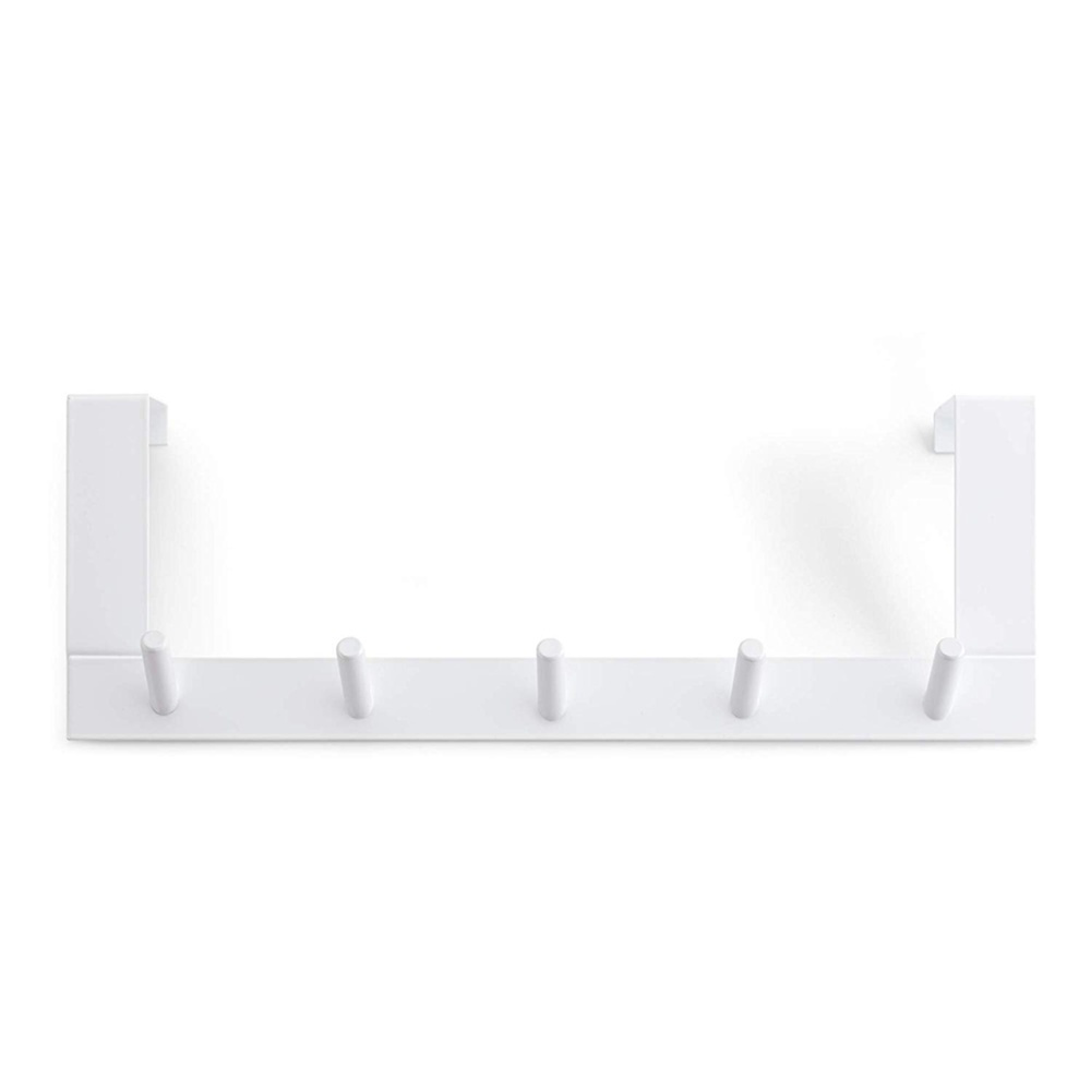 Hängare över dörren - 5 krokar, COLGADOR PUERTAS, Max bredd 4 cm, Vit i gruppen Förvaring / Sovrumsförvaring / Dörrkrokar hos SmartaSaker.se (41297)