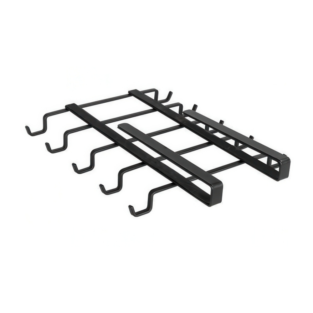 Hängare, under hylla, med 10 krokar för koppar, LARGE TASSENHALTER i gruppen Förvaring / Köksförvaring / Organisera köksskåp / Under hyllan-förvaring hos SmartaSaker.se (41299)