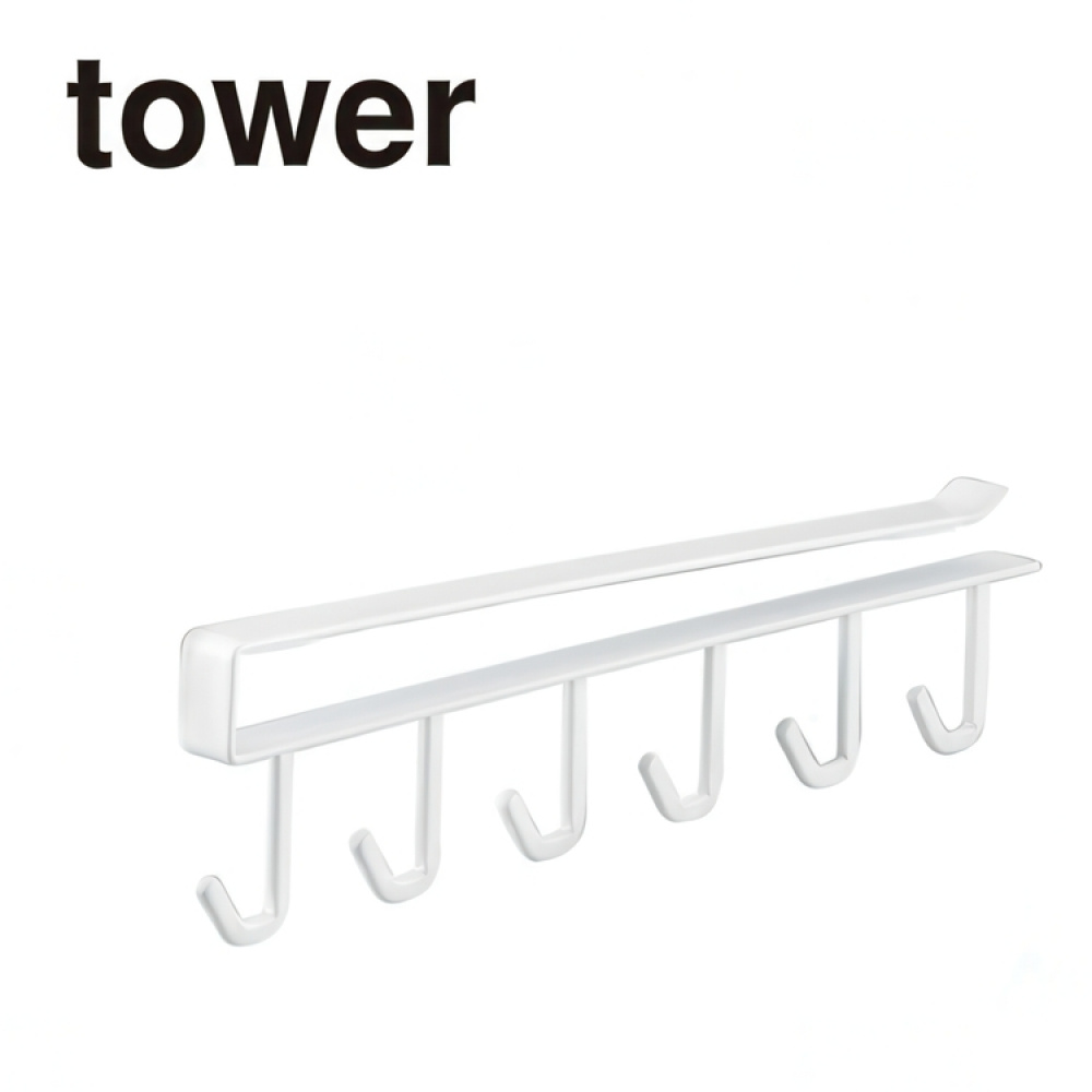 Hängare, under hylla, med krokar för redskap, TOWER TOOL HANGER, Yamazaki i gruppen Förvaring / Köksförvaring / Organisera köksskåp / Under diskbänksförvaring hos SmartaSaker.se (41301)