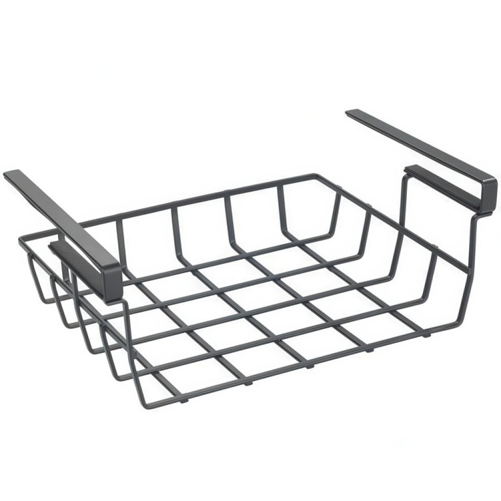 Hängkorg för hylla, PREMIUM UNDER SHELF BASKET, 34 x 25 x H 13 cm, Svart i gruppen Förvaring / Köksförvaring / Organisera köksskåp / Under hyllan-förvaring hos SmartaSaker.se (41313)
