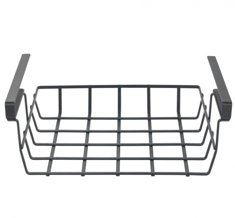 Hängkorg för hylla, PREMIUM UNDER SHELF BASKET, 34 x 25 x H 13 cm, Svart i gruppen Förvaring / Köksförvaring / Organisera köksskåp / Under hyllan-förvaring hos SmartaSaker.se (41313)