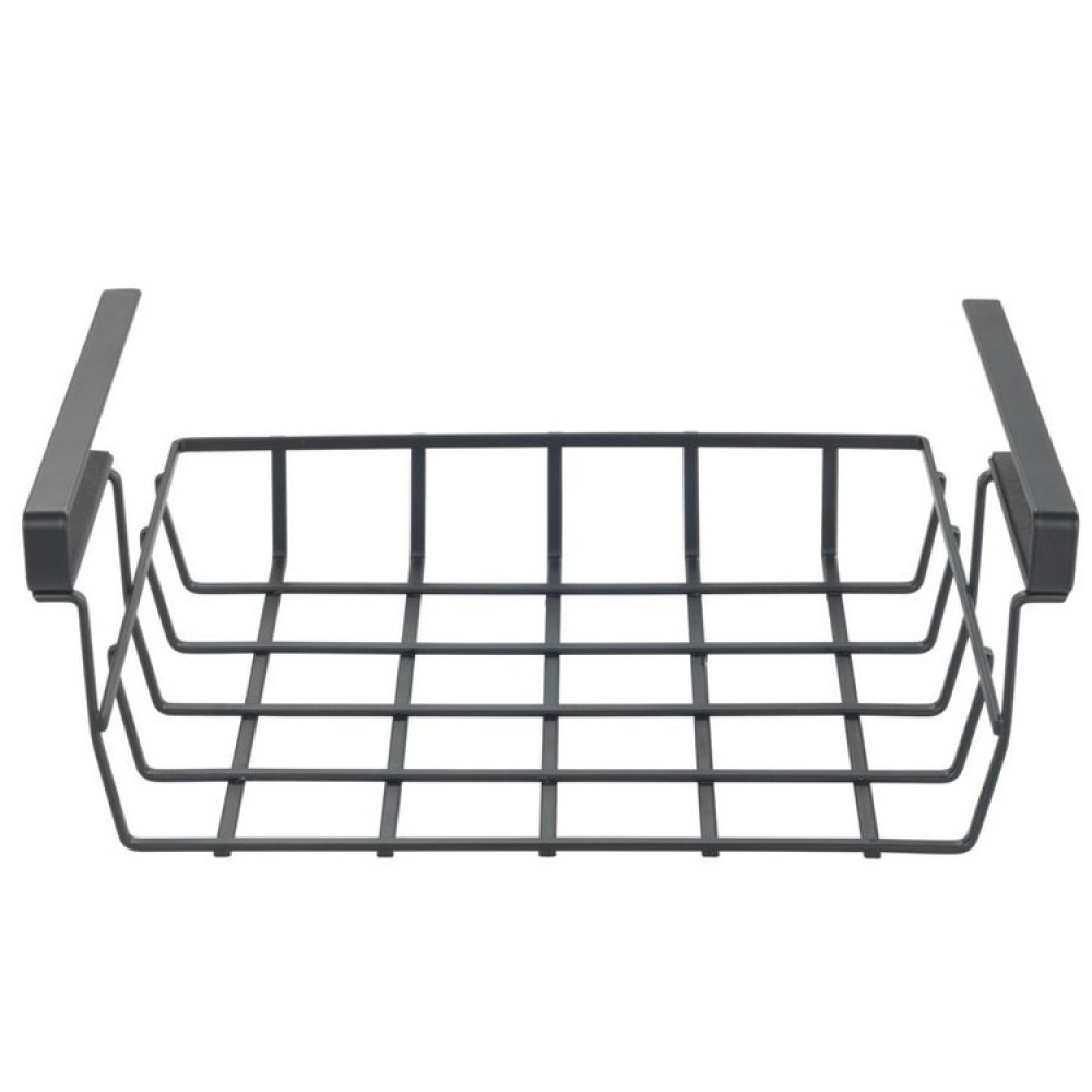 Hängkorg för hylla, PREMIUM UNDER SHELF BASKET, 34 x 25 x H 13 cm, Svart i gruppen Förvaring / Köksförvaring / Organisera köksskåp / Under hyllan-förvaring hos SmartaSaker.se (41313)