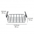 Hängkorg för hylla, PREMIUM UNDER SHELF BASKET, 34 x 25 x H 13 cm, Svart Hängkorg för hylla, PREMIUM UNDER SHELF BASKET, 34 x 25 x H 13 cm, Svart