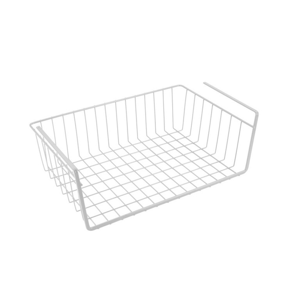 Hängkorg i metall, BABATEX LARGE, 40 x 26 x H 14 cm, Vit i gruppen Förvaring / Köksförvaring / Organisera köksskåp / Under hyllan-förvaring hos SmartaSaker.se (41314)