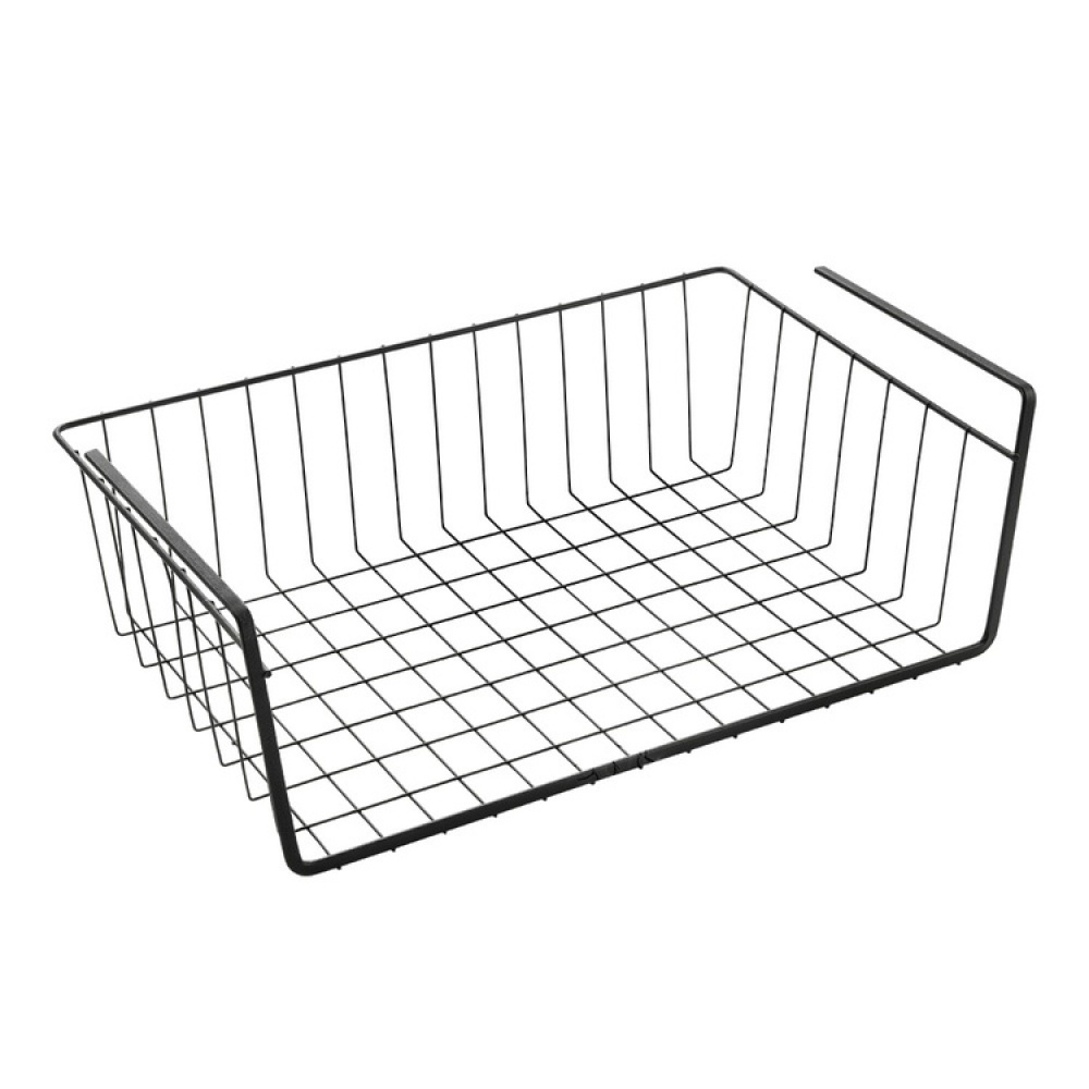 Hängkorg i metall, LAVA LARGE, 40 x 26 x H 14 cm, Svart i gruppen Förvaring / Köksförvaring / Organisera köksskåp / Under hyllan-förvaring hos SmartaSaker.se (41320)