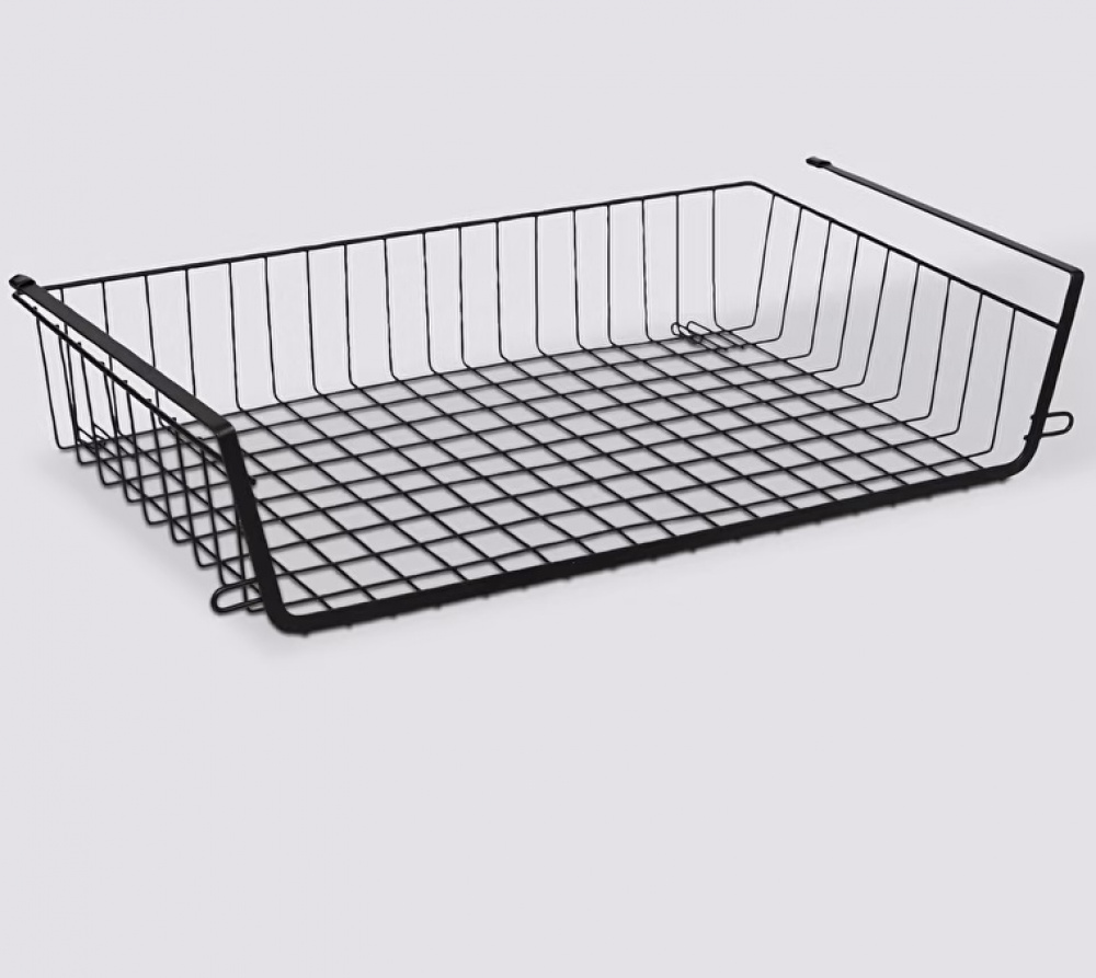 Hängkorg, Stapelbar, Large, ÉTAGÈRE À SUSPENDRE, 51,5 x 30 x H 11,5 cm, Svart i gruppen Förvaring / Köksförvaring / Organisera köksskåp / Under hyllan-förvaring hos SmartaSaker.se (41323)