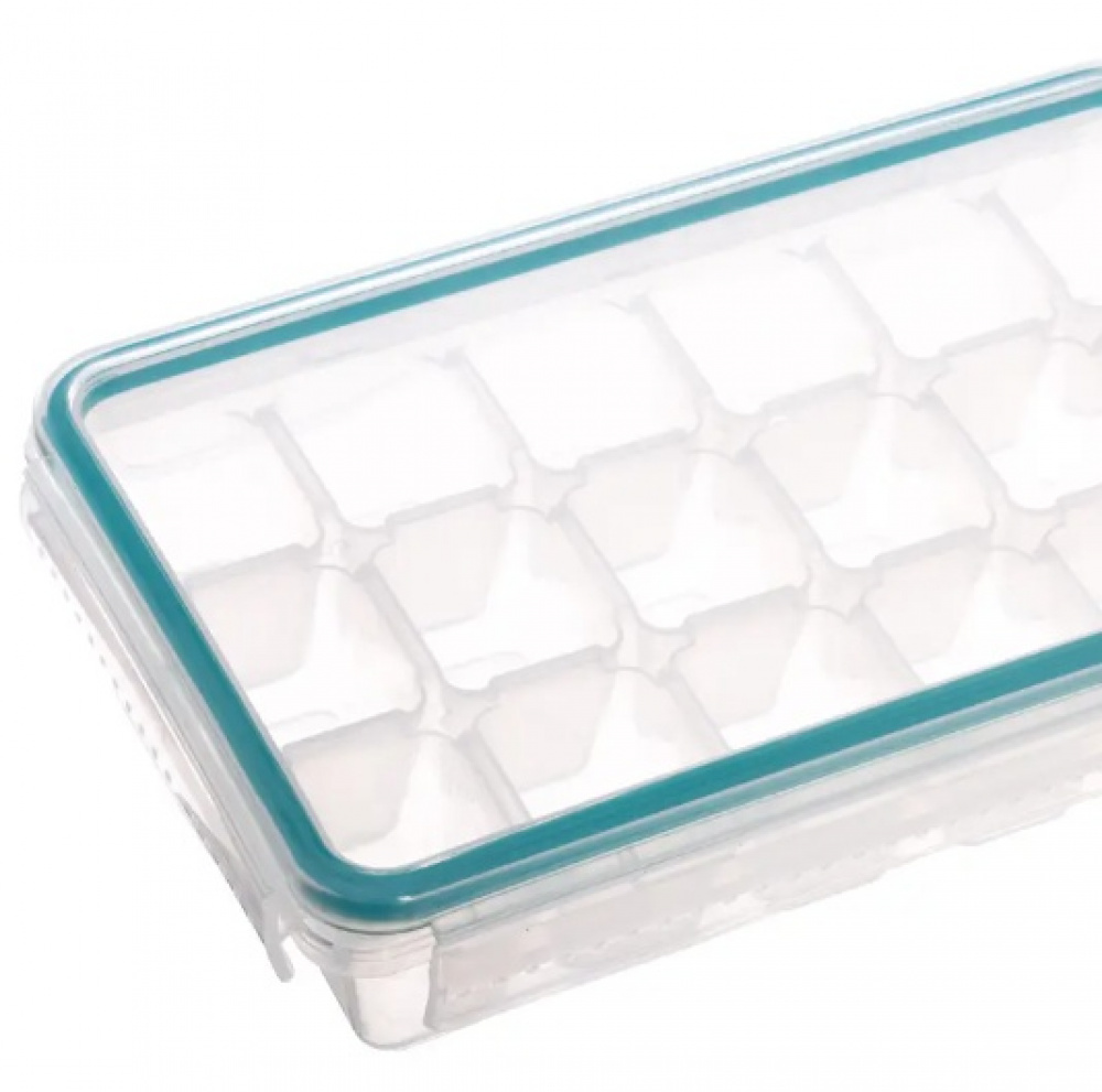 Isbricka med lock, 18 kuber, CLIP ICE CUBE TRAY, Transparent i gruppen Förvaring / Köksförvaring hos SmartaSaker.se (41329)