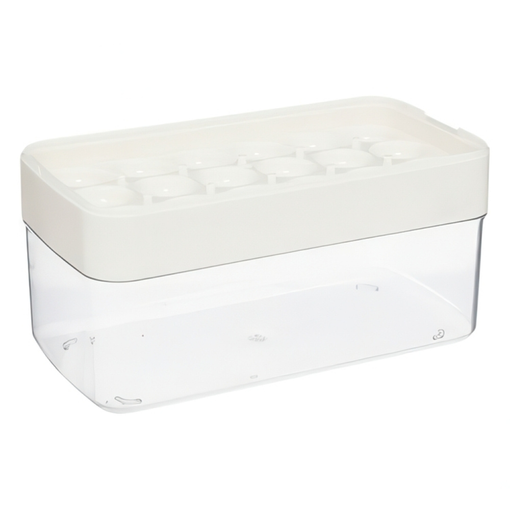 Isbricka med Låda och Skopa, ICE CUBE BOX, Transparent / Blå i gruppen Förvaring / Köksförvaring hos SmartaSaker.se (41330)