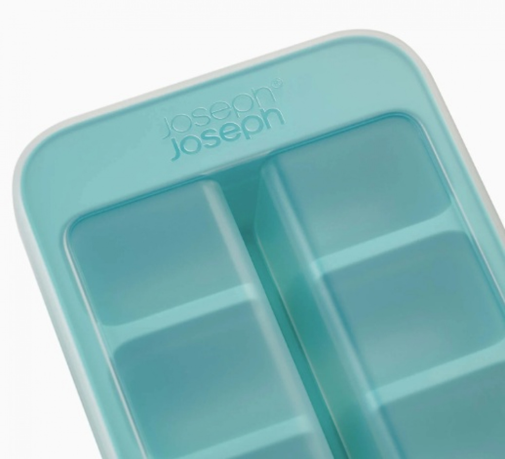 Isbricka, Lätt att fylla, 14 kuber, FLOW EASY-FILL, Joseph Joseph, Turkos i gruppen Förvaring / Köksförvaring hos SmartaSaker.se (41331)