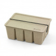 Japansk Ask av återvunnen papp, MIDORI PULP CASE, 12 x 16,7 x H 7 cm, Beige Japansk Ask av återvunnen papp, MIDORI PULP CASE, 12 x 16,7 x H 7 cm, Beige