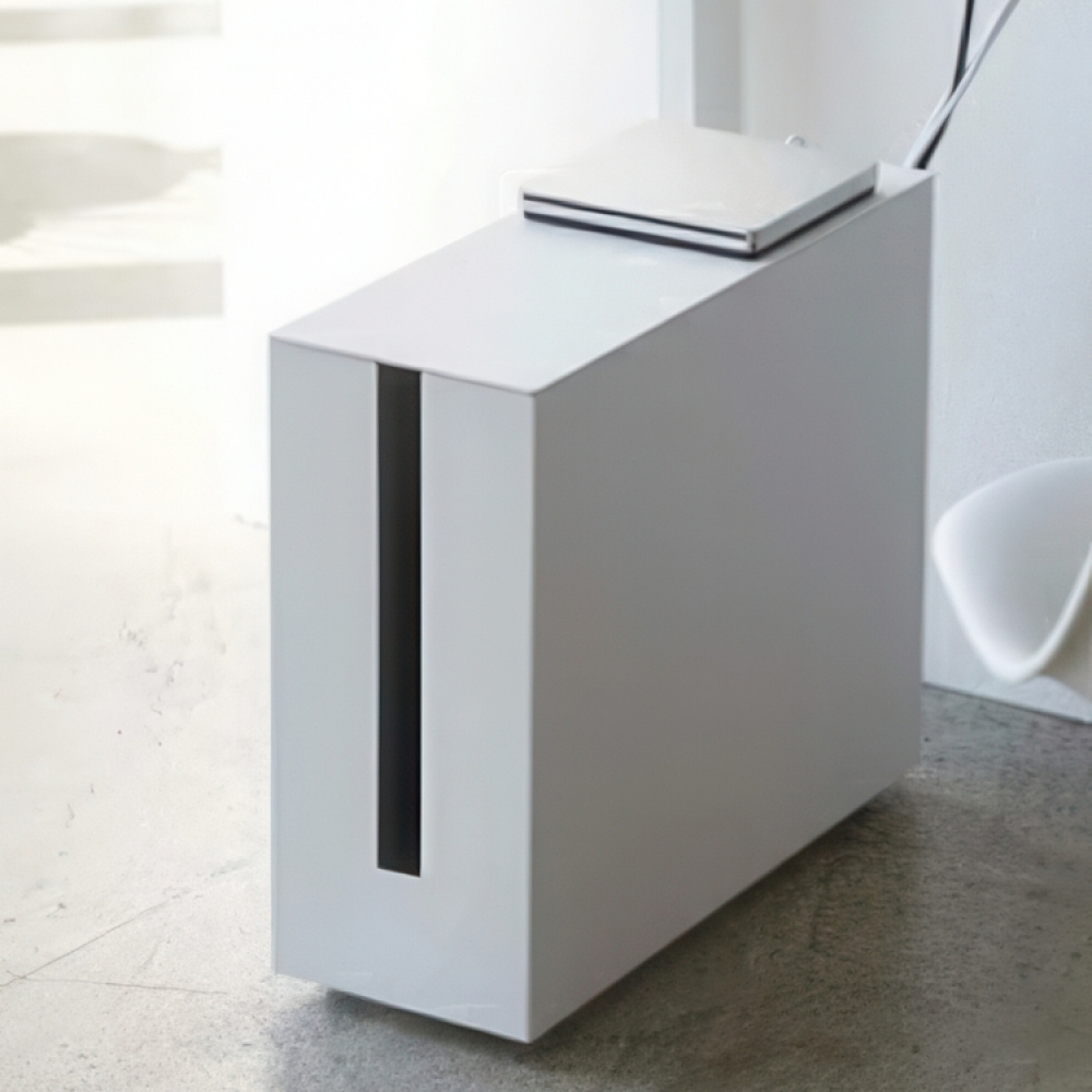 Kabellåda med hjul, TOWER LARGE CABLE BOX, 15 x 40 x H 34,5 cm, Yamazaki i gruppen Förvaring / Förvaringslådor hos SmartaSaker.se (41337)
