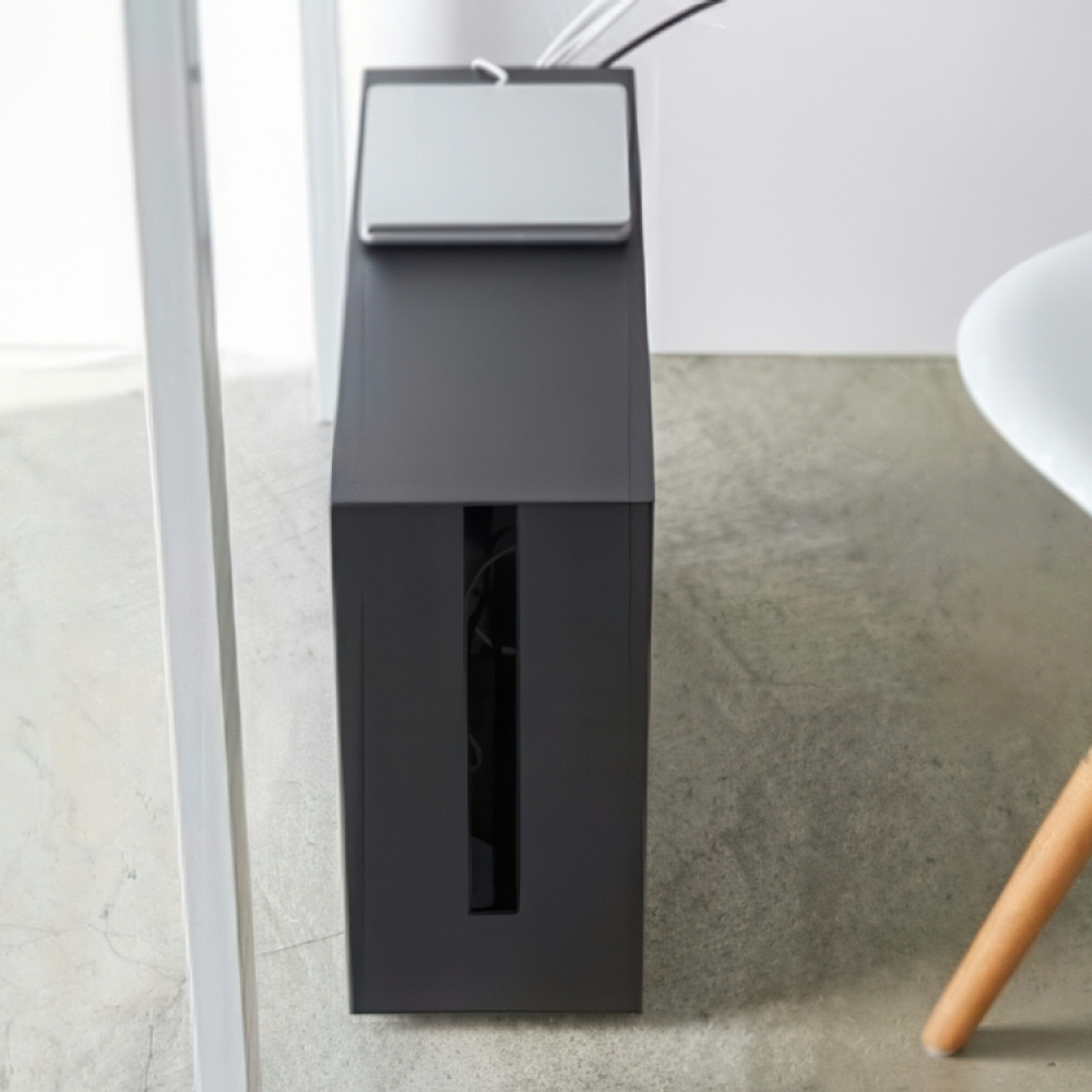 Kabellåda med hjul, TOWER LARGE CABLE BOX, 15 x 40 x H 34,5 cm, Yamazaki i gruppen Förvaring / Förvaringslådor hos SmartaSaker.se (41337)