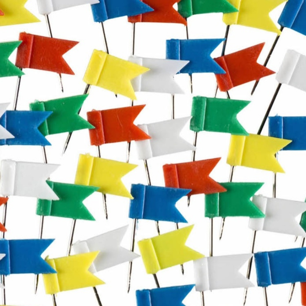 Kartnålar Flaggor, 20 st, FLAG PINS i gruppen Förvaring / Kontorsmaterial hos SmartaSaker.se (41348)