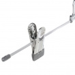 Klassiska Galgar för kjolar, 3 st, Metall, CINTRES CLIP HANGERS, 30 cm, Silver / ljusgrå Klassiska Galgar för kjolar, 3 st, Metall, CINTRES CLIP HANGERS, 30 cm, Silver / ljusgrå