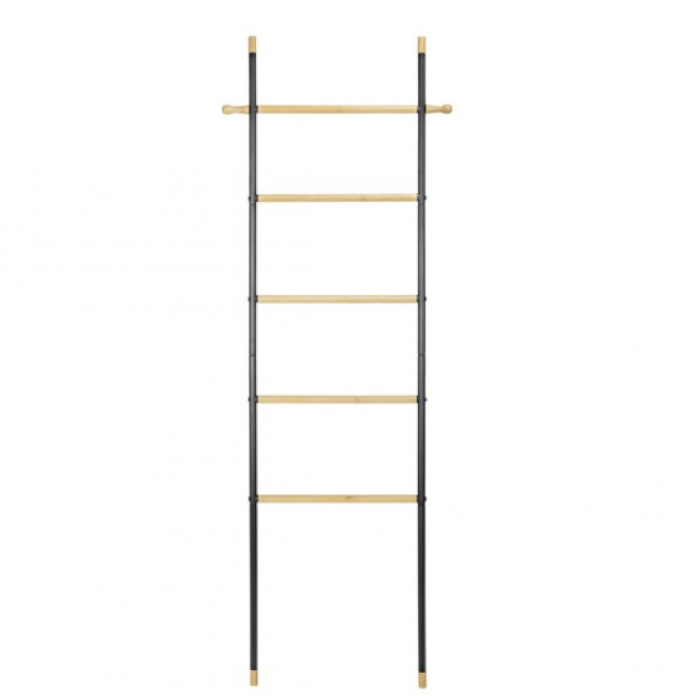 Klädställning att luta mot väggen, LOFT BAMBOO, 57 x H 162 cm, Svart / Natur i gruppen Förvaring / Sovrumsförvaring / Klädställningar hos SmartaSaker.se (41378)