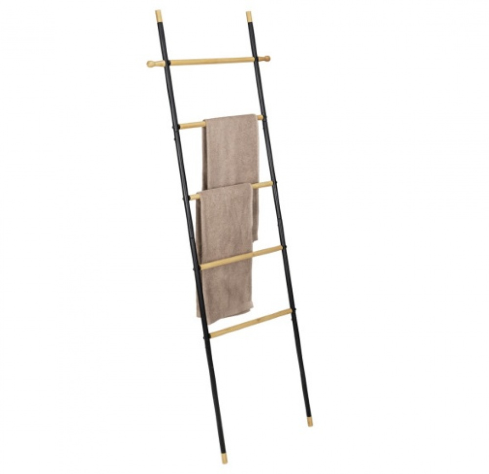 Klädställning att luta mot väggen, LOFT BAMBOO, 57 x H 162 cm, Svart / Natur i gruppen Förvaring / Sovrumsförvaring / Klädställningar hos SmartaSaker.se (41378)